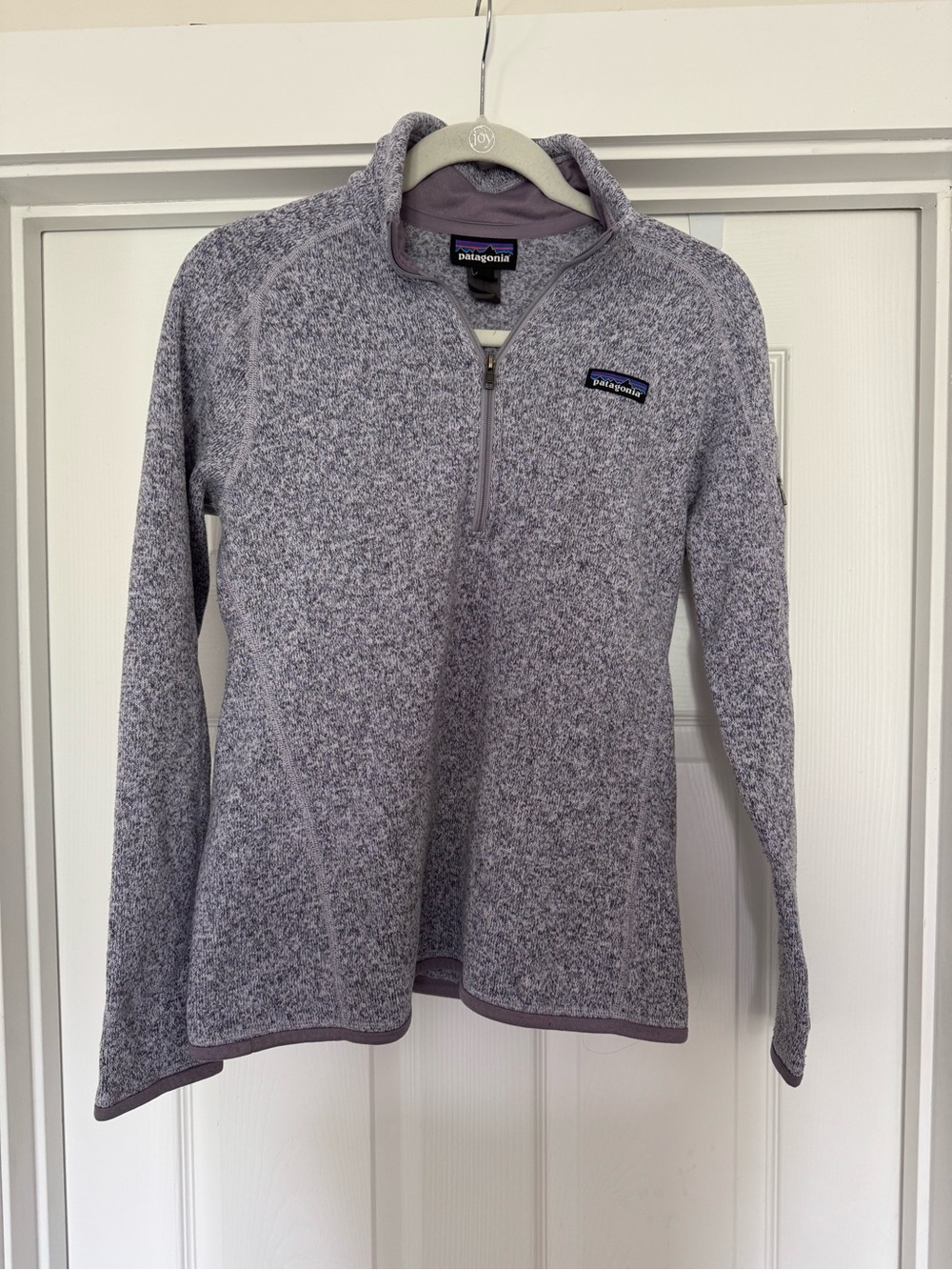 Patagonia Blue Gray Heather Half-Zip Fleece Jacket